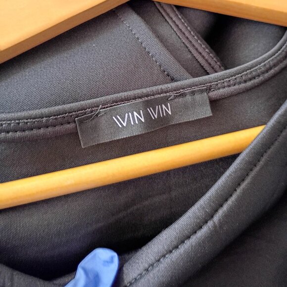 Asymmetrical Peplum Top Black Sleeveless Blouse – Size Small - Picture 6 of 7